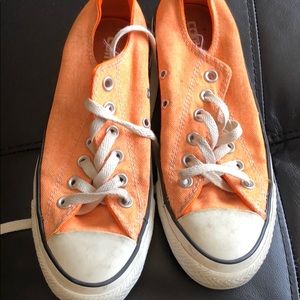 Neon Orange Converse